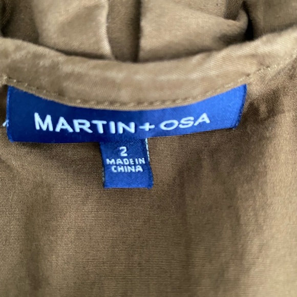 Ruffled Collar Pleated Swing Dress Martin + Osa - Picture 3 of 13